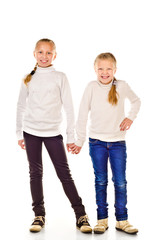Fototapeta premium two little girls
