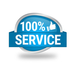 Icon Button 100% Service
