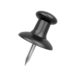 Black push pin