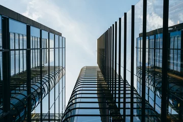 Photo sur Aluminium Londres Bureau d& 39 affaires de gratte-ciel, bâtiment d& 39 entreprise dans la ville de Londres