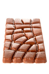 Chocolate bar closeup