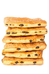 Buns with raisin closeup
