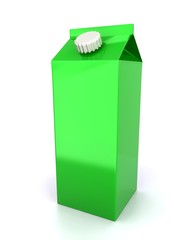 Green big blank juice pack