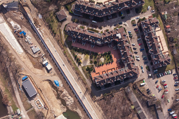 aerial view of wrocław city suburbs © mariusz szczygieł