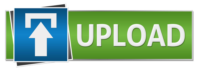 Upload Green Blue Button Style