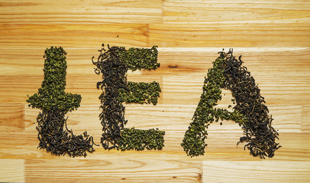 Fototapeta the inscription tea.