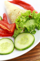 pancakes with vegetables