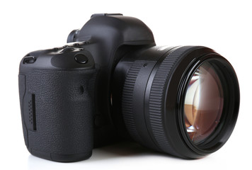 digital photo camera isolated on white