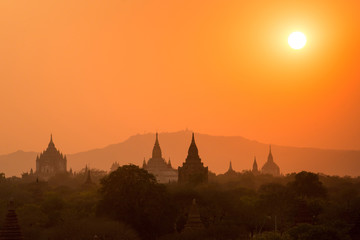Pagodas in Bagan, Myanmar