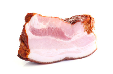 Smoked meat isolated on white