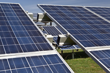 Obraz premium Solar panels close up