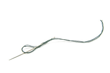 needle with black thread