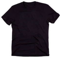 Men's t-shirt isolated on white background.