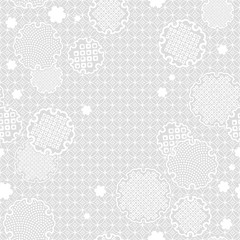 Fototapeta premium 雪輪 日本の伝統文様