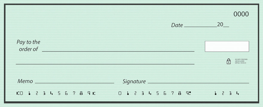 Bank cheque