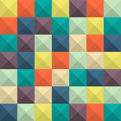 Seamless colorful Abstract background made of squares
