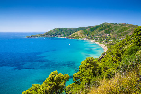 Fototapeta Cilentan Coast, Salerno, Campania, Italy