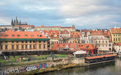 Naklejka na ściany i meble PRAGUE. View over Mala Strana district