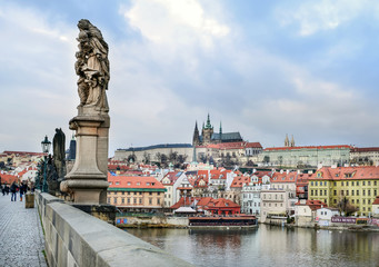 PRAGUE. View over Mala Strana district