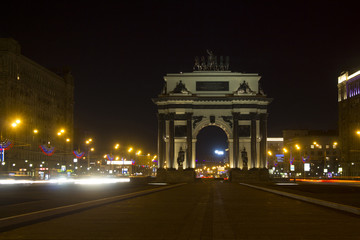 Fototapeta na wymiar Triumphal arch, Russia, Moscow