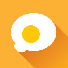 Fried Egg Flat Icon