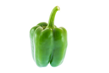 Green chili isolated on white background