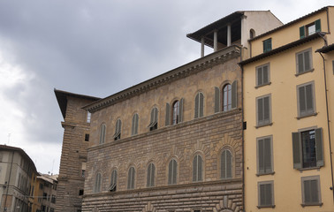 Fototapeta na wymiar Palazzo Gondi or Palace facade in Florence