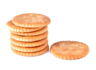 crackers isolated on white