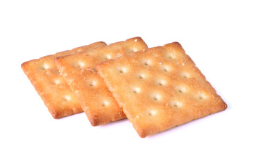 crackers isolated on white