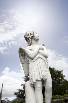 angel statue in a kilkenny graveyard