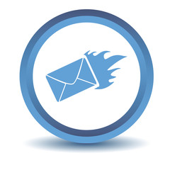 Blue Hot letter icon