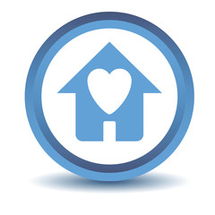 Blue Love house icon