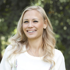 Fototapeta premium Beautiful young blonde woman