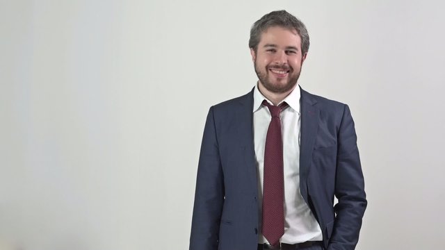 Successful man smiling