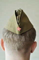 Photo of the young soviet soldier