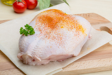 Raw chicken breast