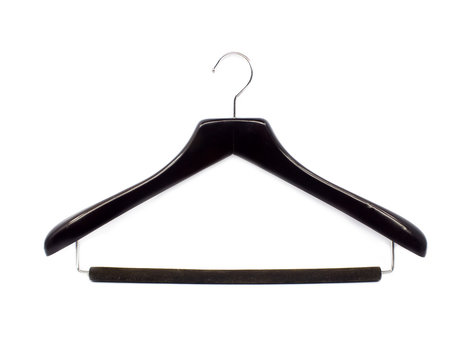 Black cloth hangers