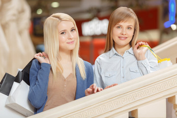 Shopping women in the store