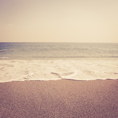 tropical sand beach vintage retro