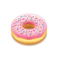 Donut isolated on white vector