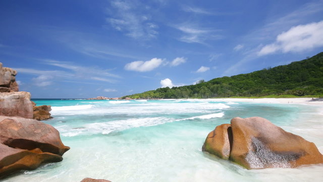 La Digue Beach Pan, Seychelles