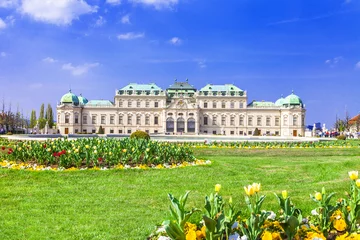 Zelfklevend Fotobehang prachtig Belvedere-paleis, Wenen © Freesurf