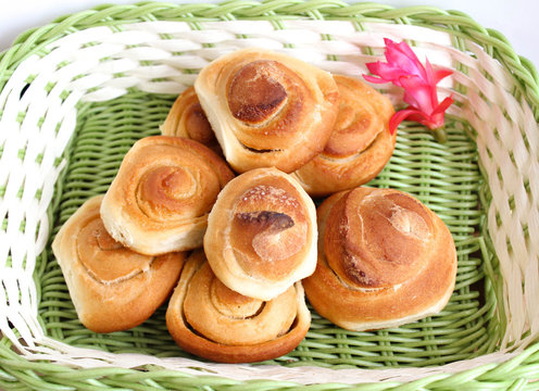 Булочки в корзинке