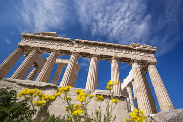 Naklejka premium Acropolis with Parthenon temple in Athens, Greece
