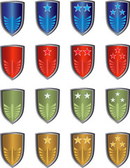 Game achievement badge vector pack