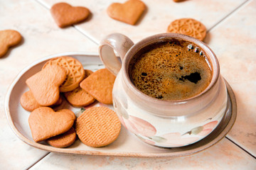 Coffee and cookies.