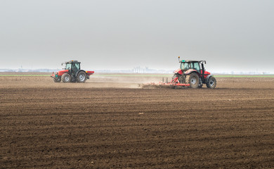 Obraz premium Preparing field