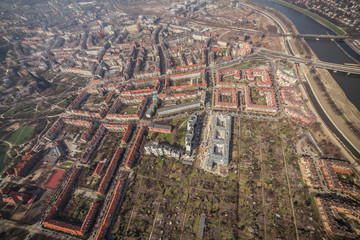 Fototapeta premium aerial view of Wroclaw city center
