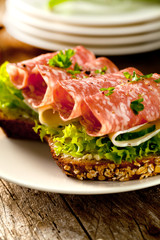 Salami sandwich 