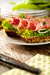 Salami sandwich 